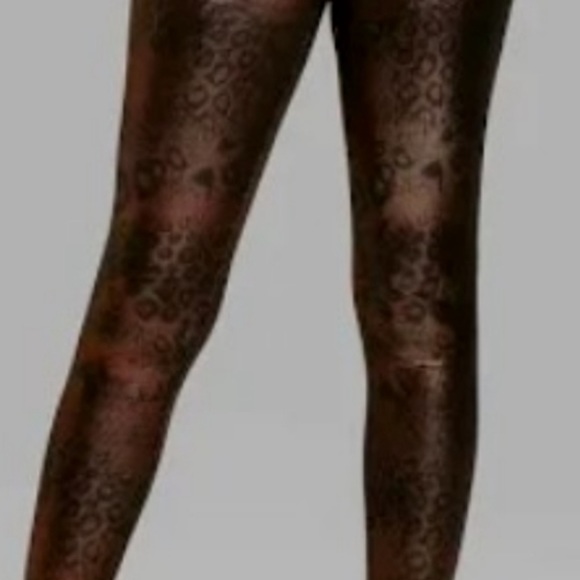 NWT Lot 4 pcs wild fable brown metallic leggings stretchy Small- X-Large - Picture 4 of 5